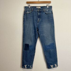 Current/Elliot Cloudburst Blue Denim The Boyfriend Jeans Women's Size 29